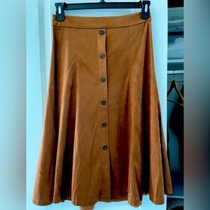 Faux Suede skirt NWT